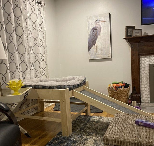 "Margo" Unfinished Wood Dog Bed Platform to Hold Your Dog Bed Cushion