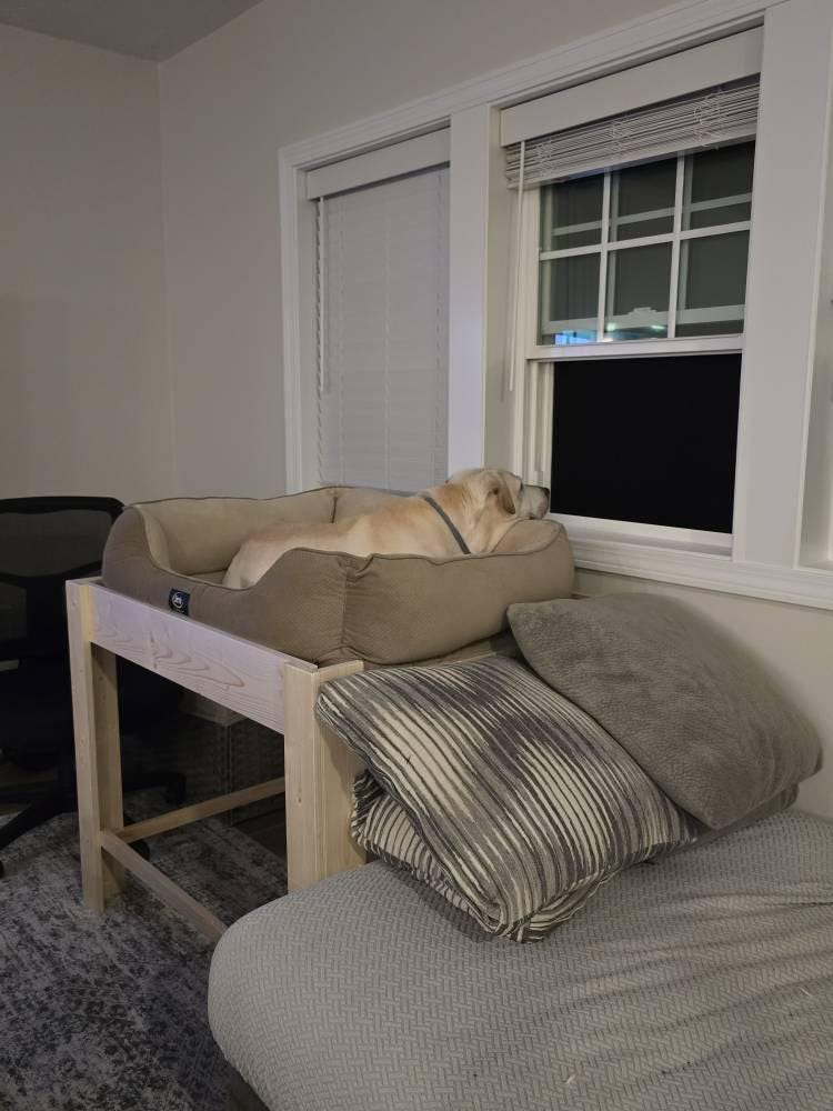"Stella" Platform Only Unfinished Wood Dog Bed Platform to Hold Your Dog Bed Cushion (Copy)