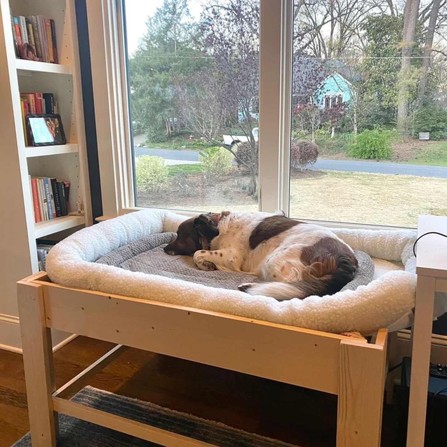 "Daisy" 30" High Platform Only Unfinished Wood Dog Bed Platform to Hold Your Dog Bed Cushion