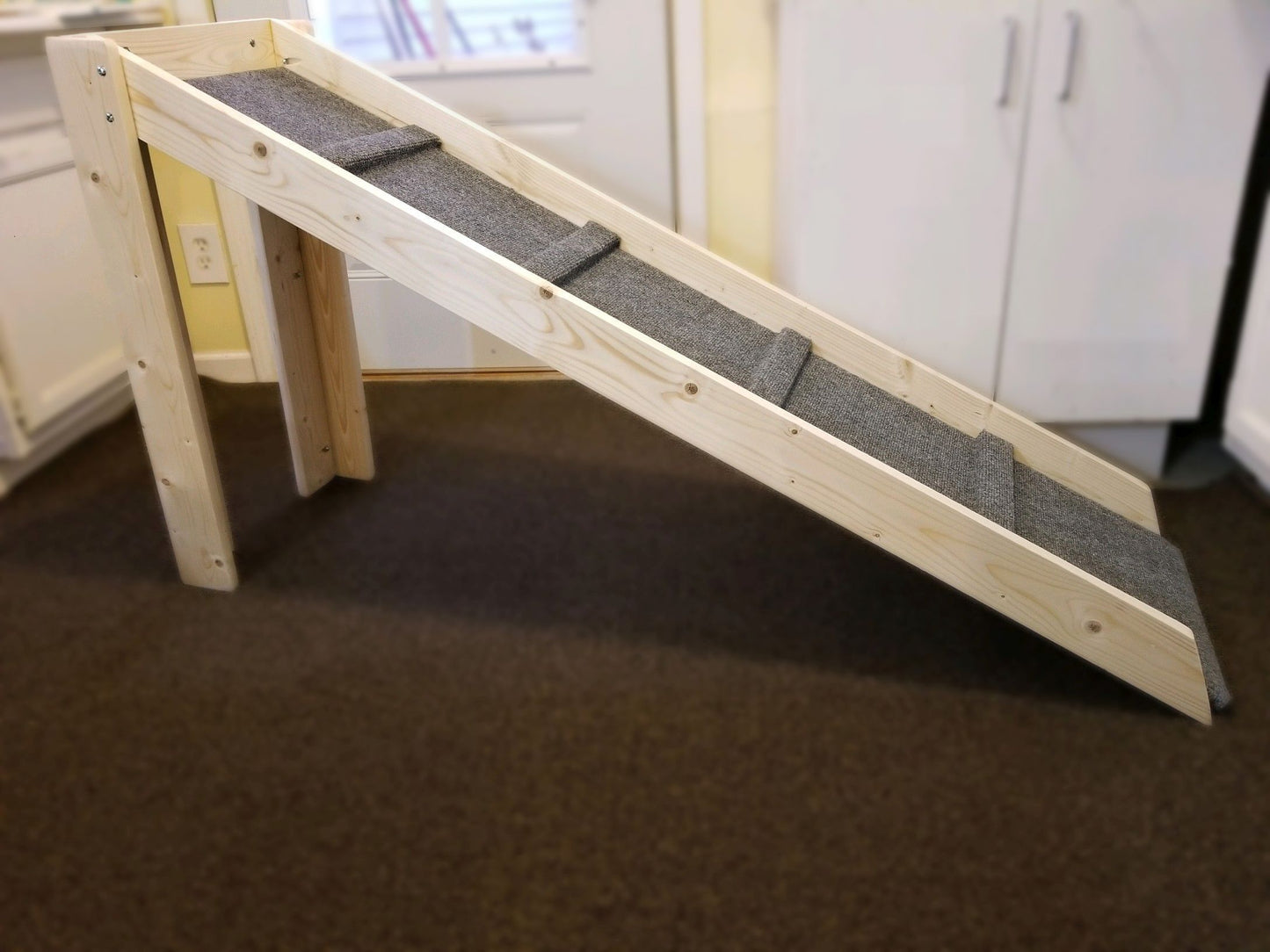 Wood Dog Ramp 30" High Furniture Unfinished