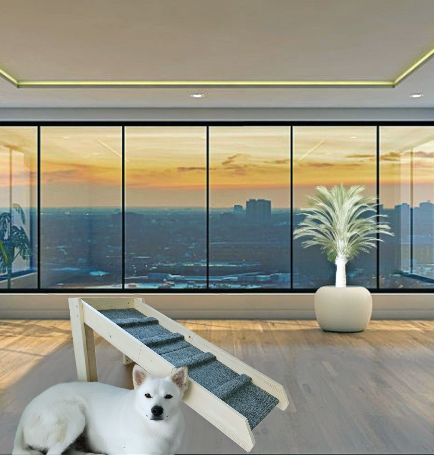 Wood Dog Ramp Furniture (Pets)